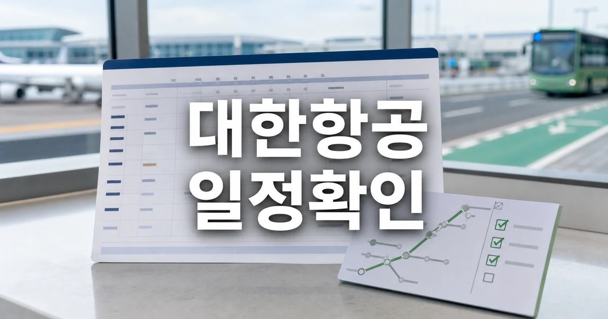 대한항공의 [알아두면 유용한 항공여행 팁] 2026 일정과 교통 확인 방법 총정리 대표 썸네일