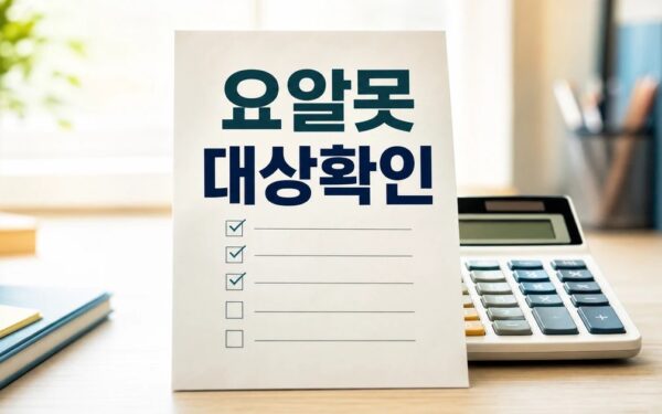 요알못 2026 조건과 비용 계산 방법 총정리 완벽 가이드
