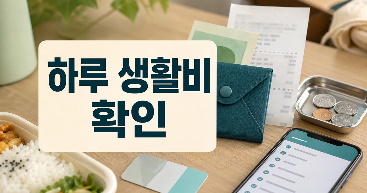 하루 생활비 1만원 챌린지 초보자 생활비 확인 대표 이미지