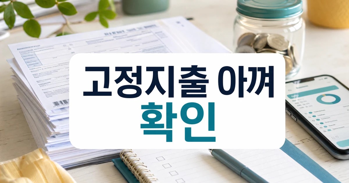 고정지출 아껴 돈 모으는 방법 10가지 초보자를 위한 정리 대표 이미지