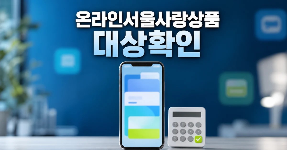 2026 온라인서울사랑상품권 광역 발행 일정 조건과 비용 계산 방법 총정리 대표 썸네일