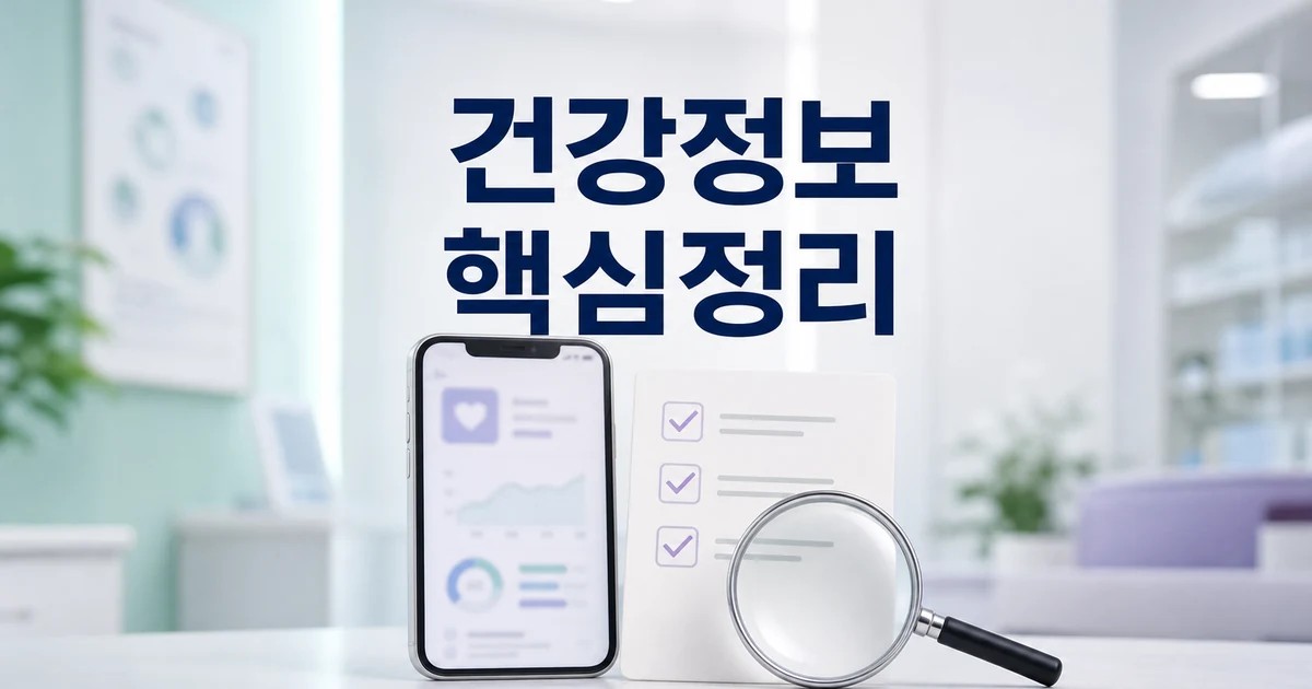가짜 건강정보 2026 상담 기준과 확인 방법 총정리 최신 기준 대표 썸네일