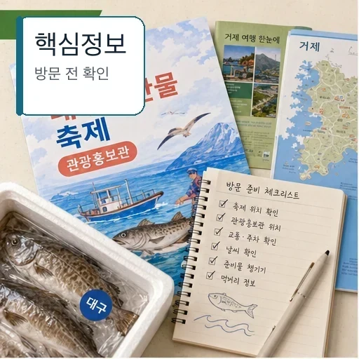 거제 대구수산물 축제 관광홍보관 방문 전 핵심정보 확인 이미지