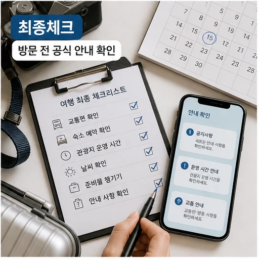 군산시, 내달부터 ‘관광지·먹거리’ 정보 제공 방문 전 준비 가이드 최종체크 인라인 이미지