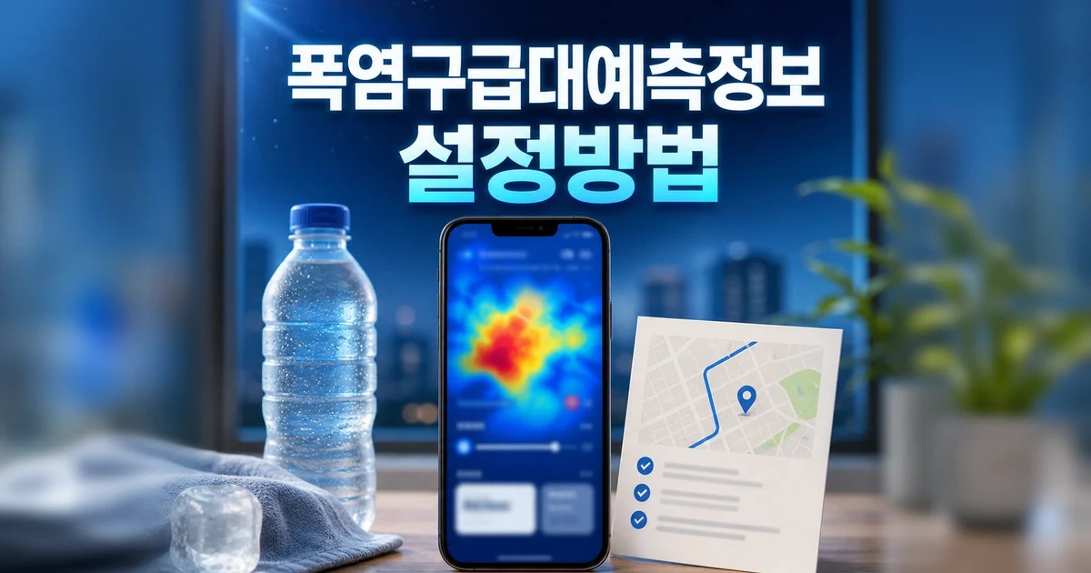 무더위쉼터·119 폭염구급대·예측정보 서비스 설치 전 확인 방법 완벽 가이드 대표 썸네일