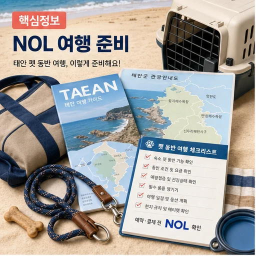 놀유니버스 NOL 태안 펫 동반 여행 핵심정보 본문 이미지