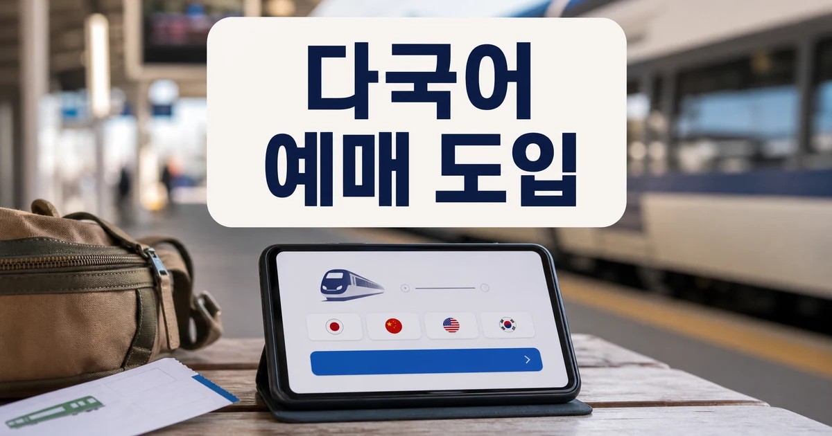 코레일 외국인 다국어 홈페이지 예매 기능 도입 대표 이미지