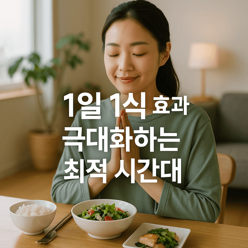 1일 1식 OMAD, 낮 시간대 식사로 건강 효과 200% 올리기
