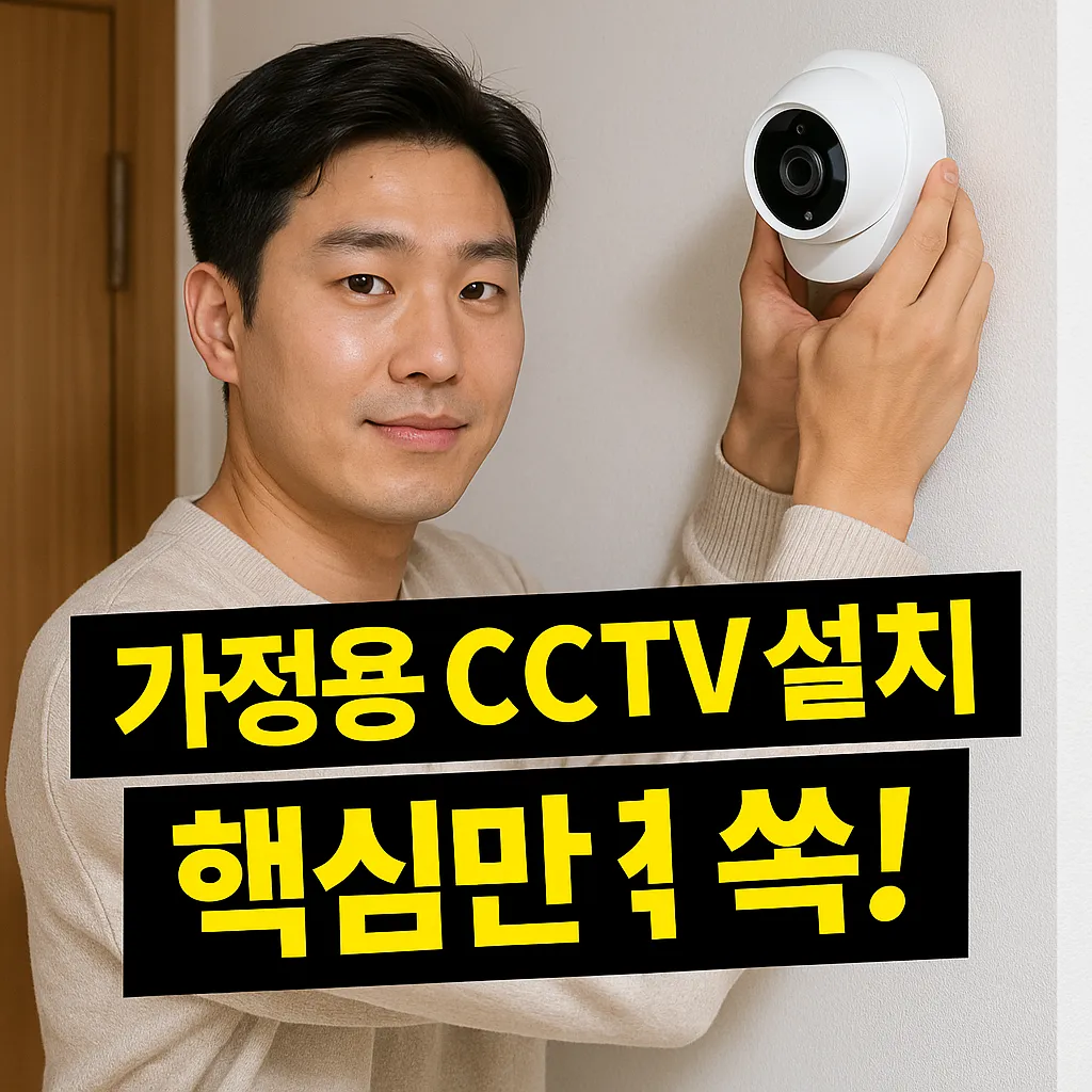 가정용 CCTV 설치 꿀팁 가이드: 정확한 설치법과 비용 분석