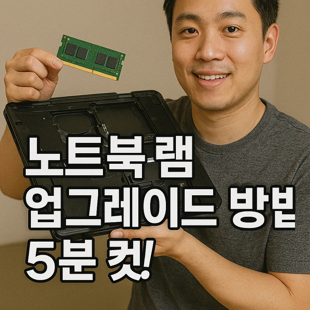 노트북 램 업그레이드 꿀팁! 초보자도 쉽게 따라하는 가이드