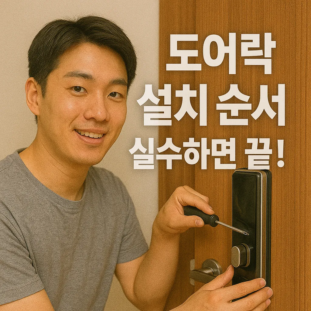 도어락 설치 순서