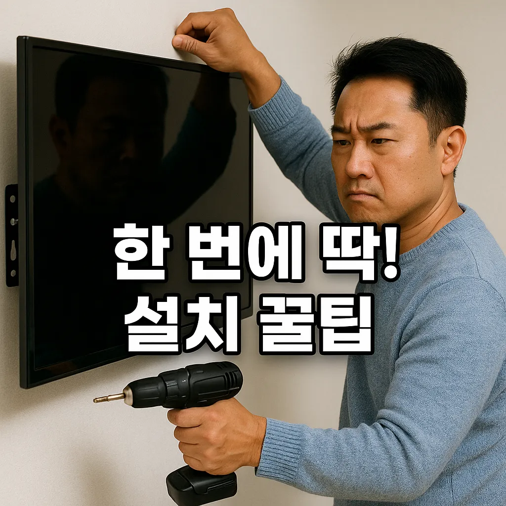 벽걸이 TV 설치 순서