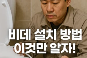 비데 설치 방법 꿀팁! 2025년 최신 단계별 가이드