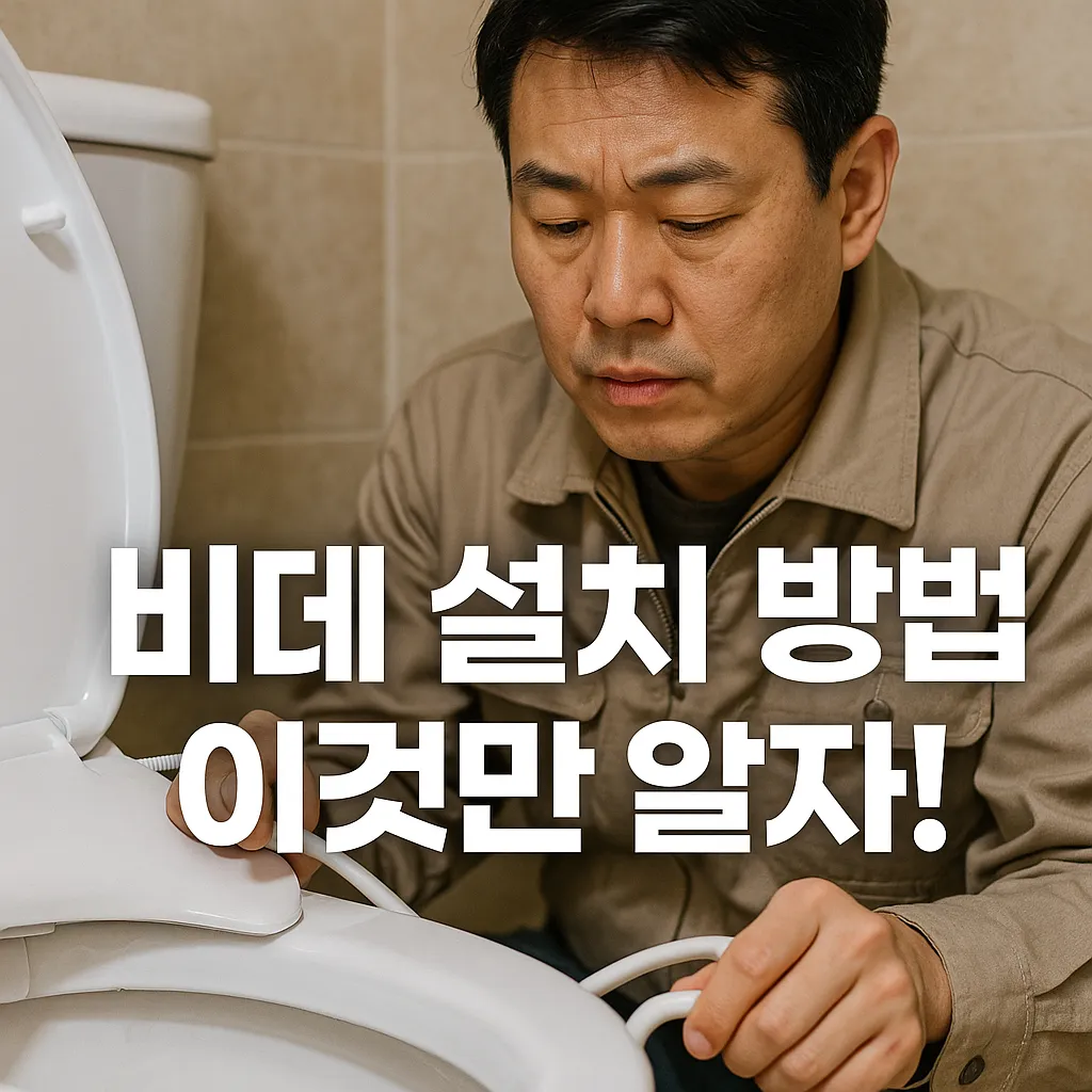 비데 설치 방법