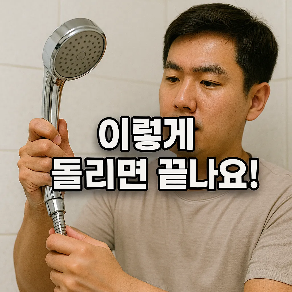 샤워기 교체 요령