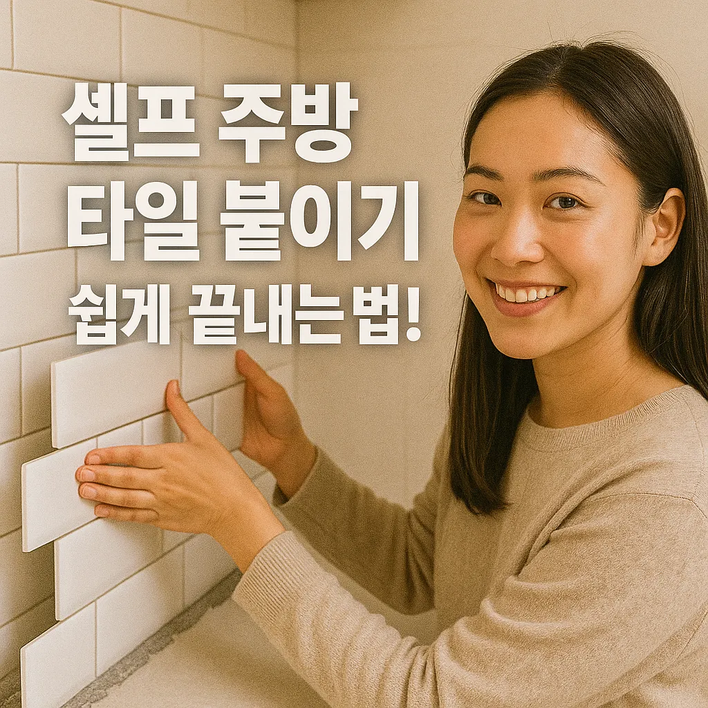셀프 주방 타일 붙이기 방법, 초보도 쉽게 따라해보자!
