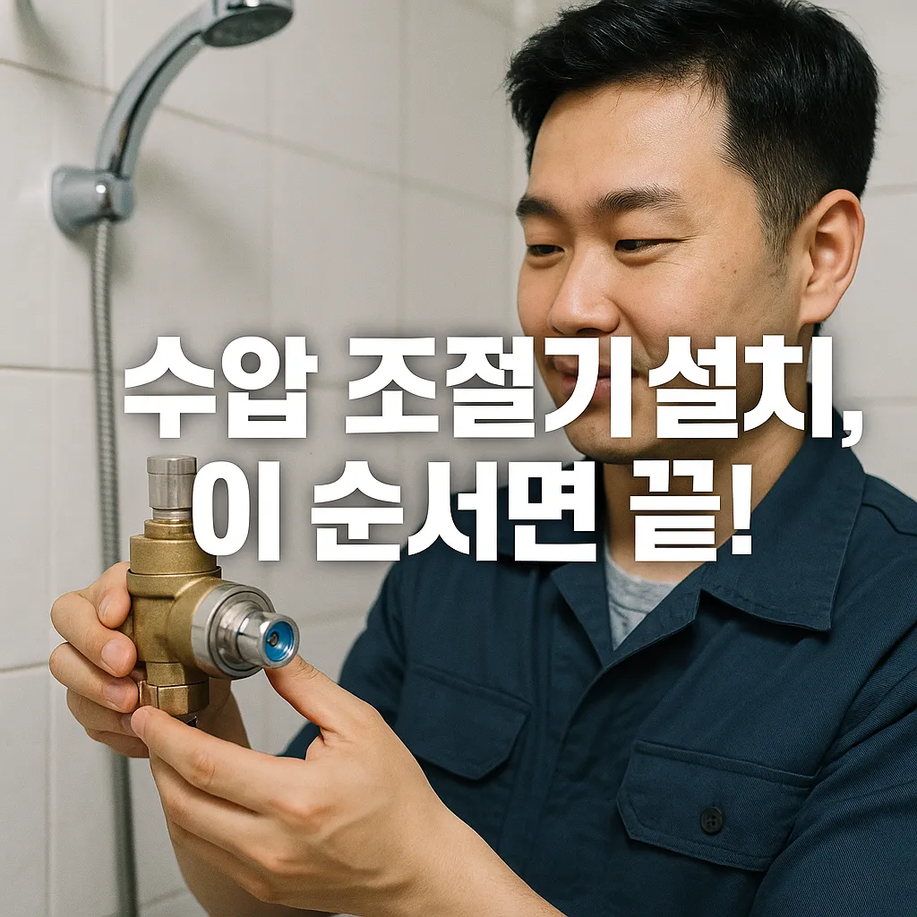 수압 조절기 설치 순서와 사용 꿀팁 안내