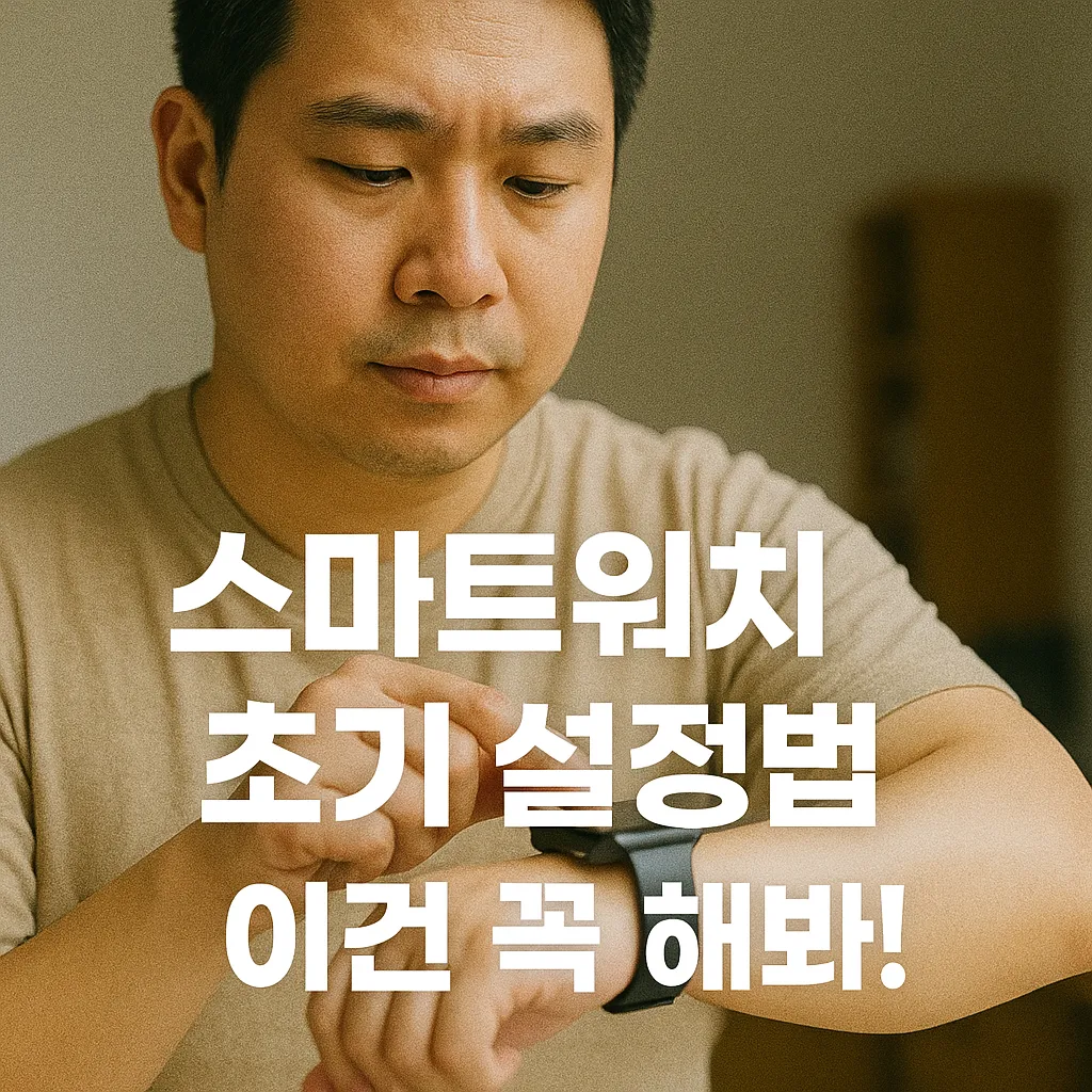 스마트워치 초기 설정법 꿀팁 가이드, 갤럭시워치와 애플워치 비교!