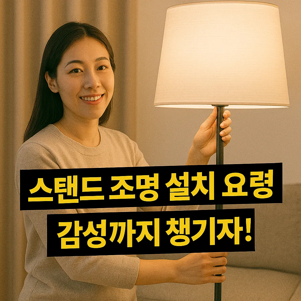 스탠드 조명 설치 요령 총정리 꿀팁 2024!