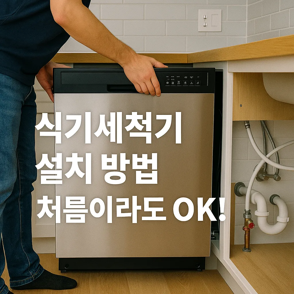 식기세척기 설치 방법