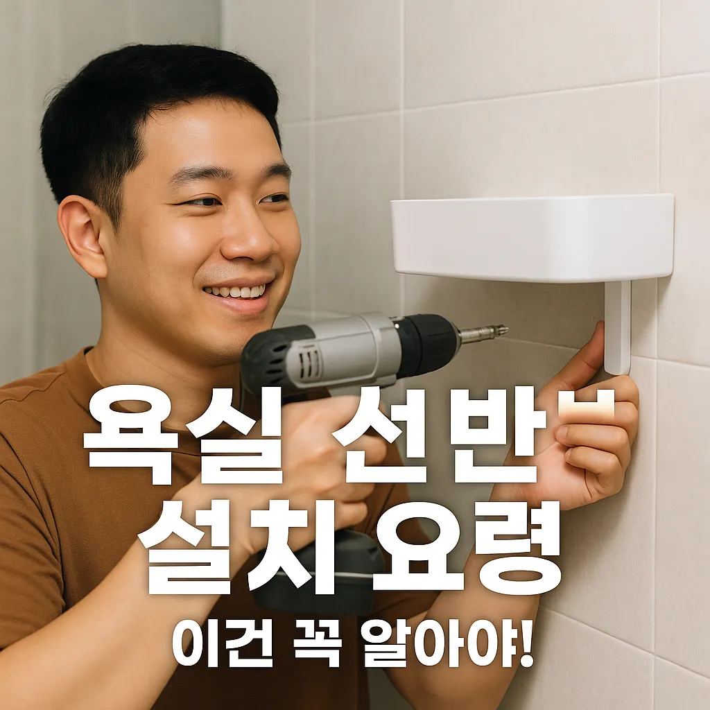 욕실 선반 설치 꿀팁 & 가이드: 실패 없이 DIY 완성하기!