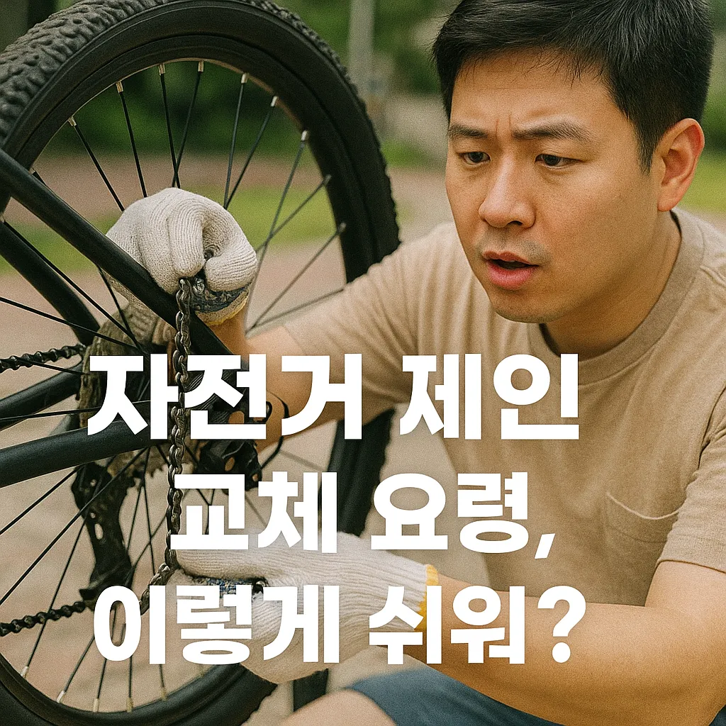자전거 체인 교체 요령