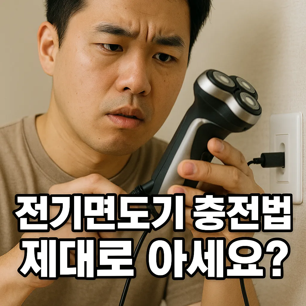 전기면도기 충전 완전 가이드 🔋 여러분, 충전 문제로 속상했던 경험 있으시죠?