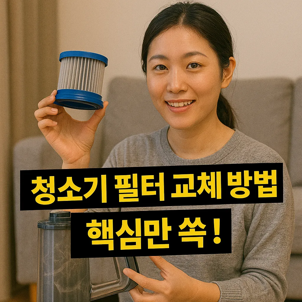 청소기 필터 교체 방법