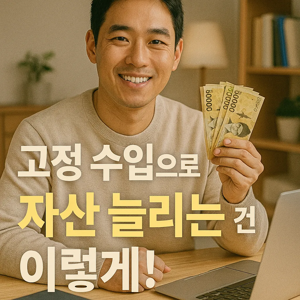 고정 수입으로 자산 늘리는 방법.webp