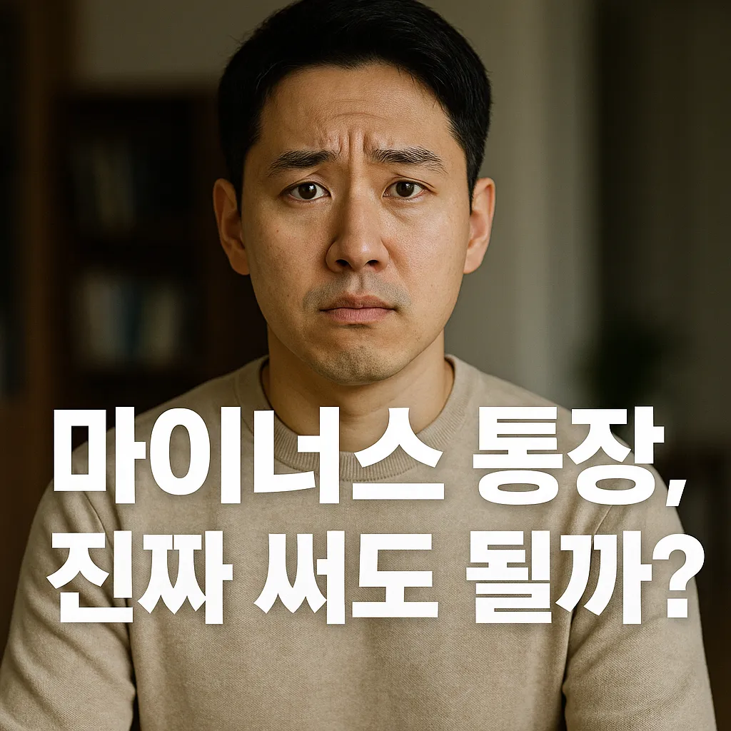 마이너스 통장, 정말 괜찮은 선택일까? 💸