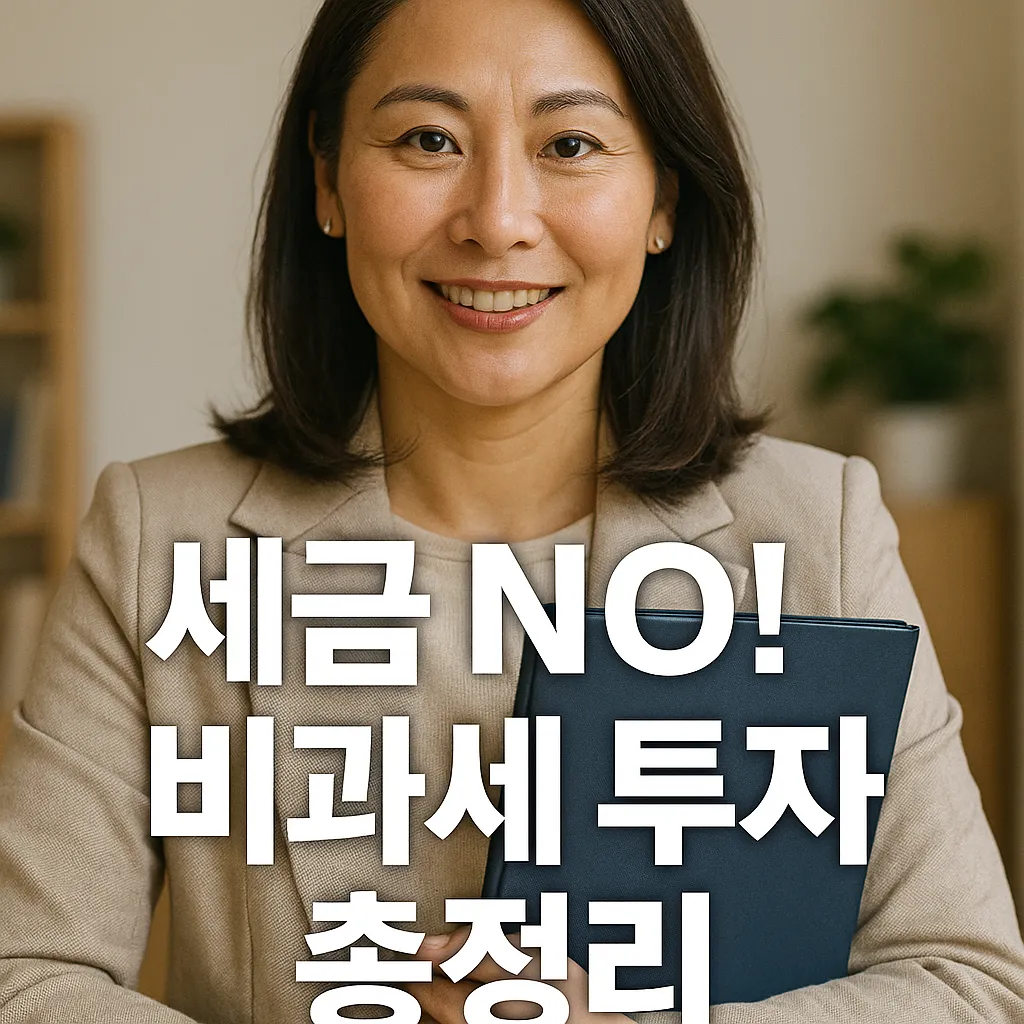 비과세 상품 모음과 꼭 알아야 할 절세 투자 꿀팁