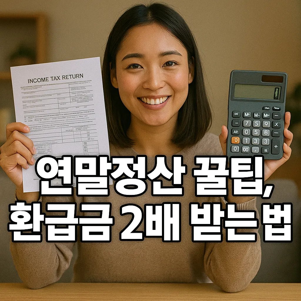2025년 연말정산 환급금 최대 2배 받는 꿀팁 모음!