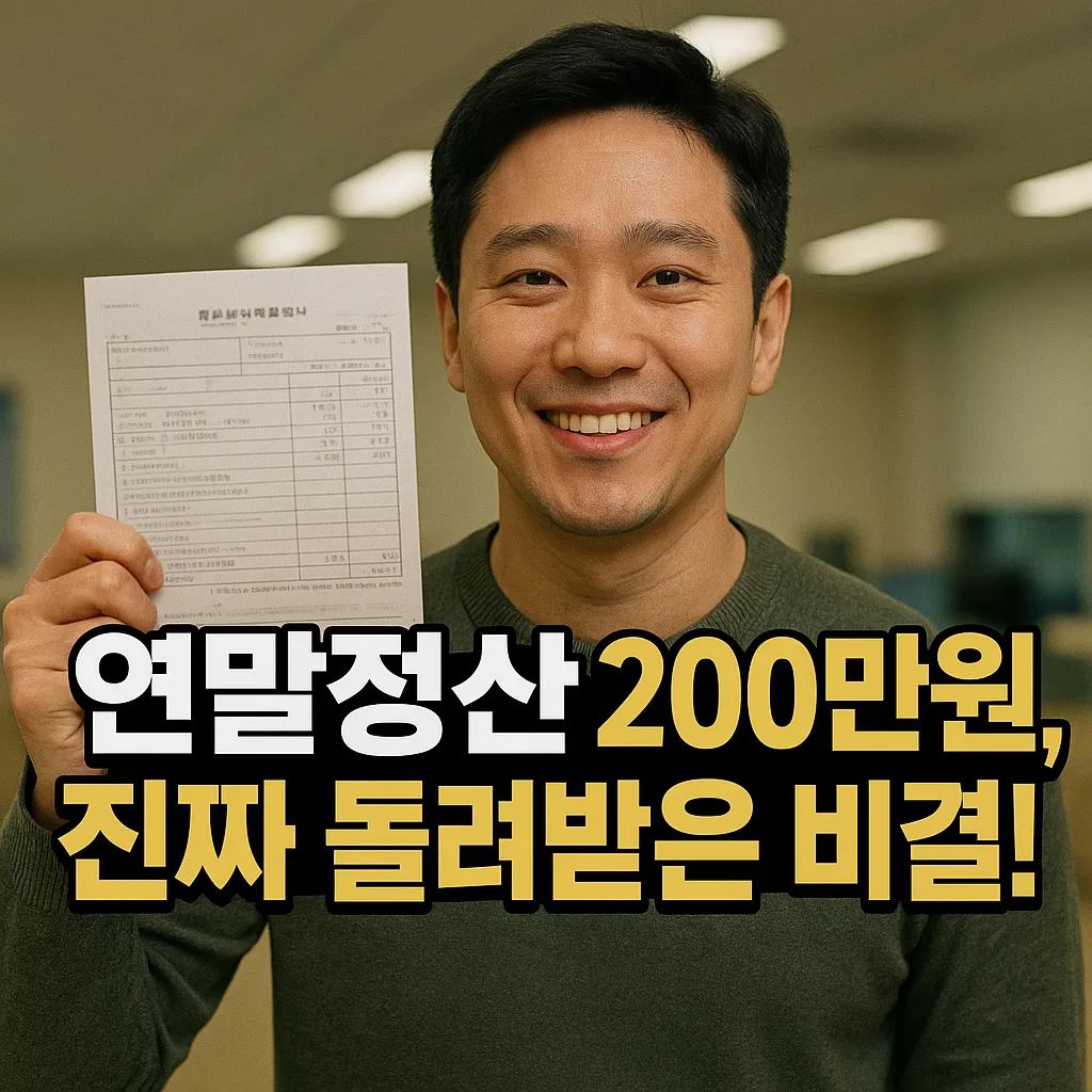 연말정산으로 200만원 돌려받은 진짜 꿀팁 대공개! 누구나 따라할 수 있는 절세 비법