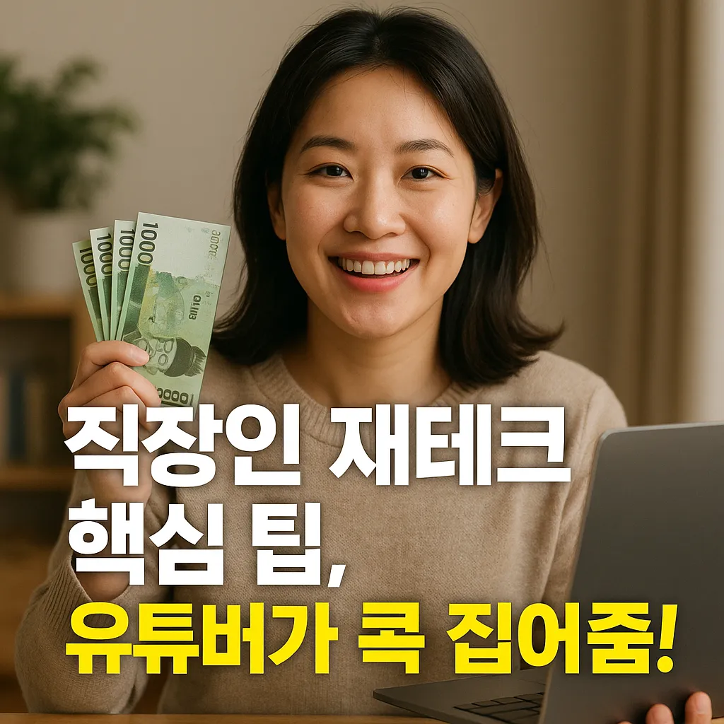 직장인 재테크 유튜버가 알려주는 핵심 팁.webp