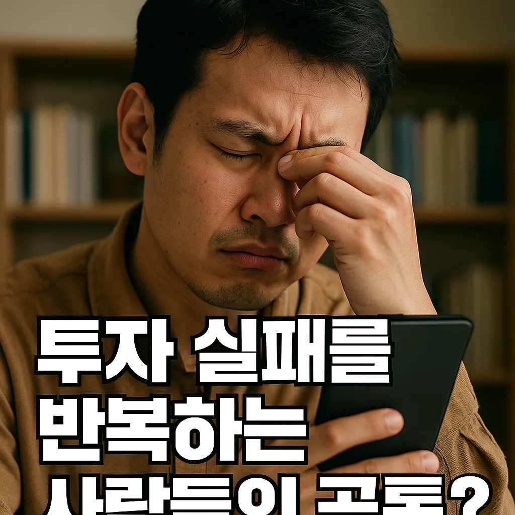 투자 실패 반복하는 사람들의 공통점 꿀팁 총정리