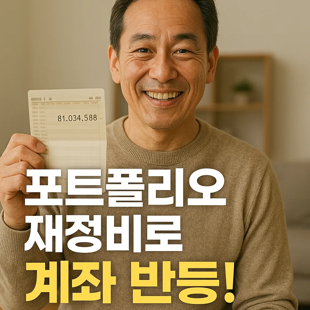 포트폴리오 재정비(리밸런싱)로 반등한 내 자산계좌 – 2025년 자산관리 꿀팁 가이드