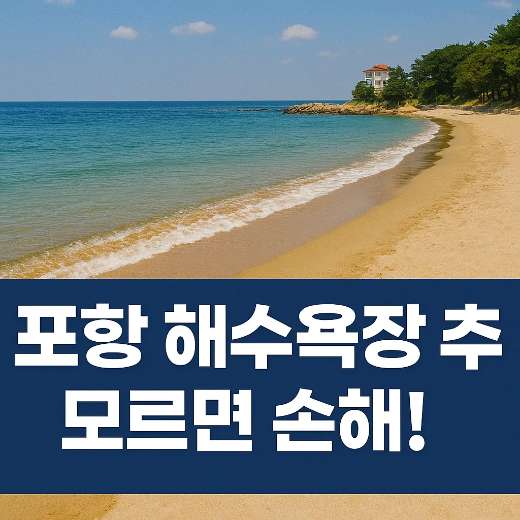 포항 해수욕장 추천 2025 최신정보 총정리! 여름 휴가 필독입니다