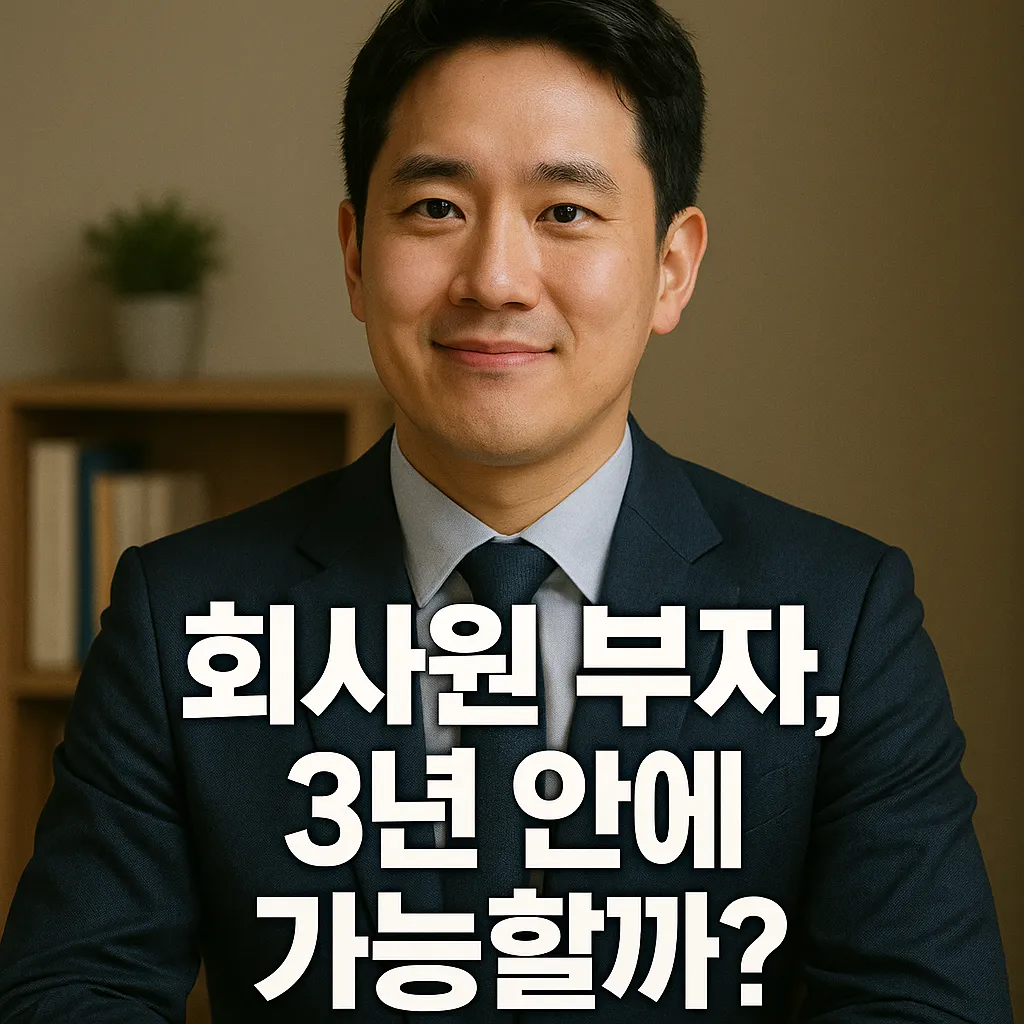 회사원 부자 되는 3년 프로젝트: 현실적 부자 되는 꿀팁 대공개!