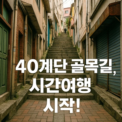 부산 중구 중앙동 ‘골목길 40계단’ 역사와 관광핵심 포인트