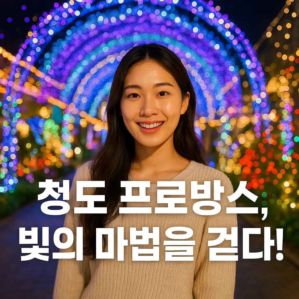 2025년 청도 프로방스 빛축제│11개월 대장정 빛과 낭만 여행