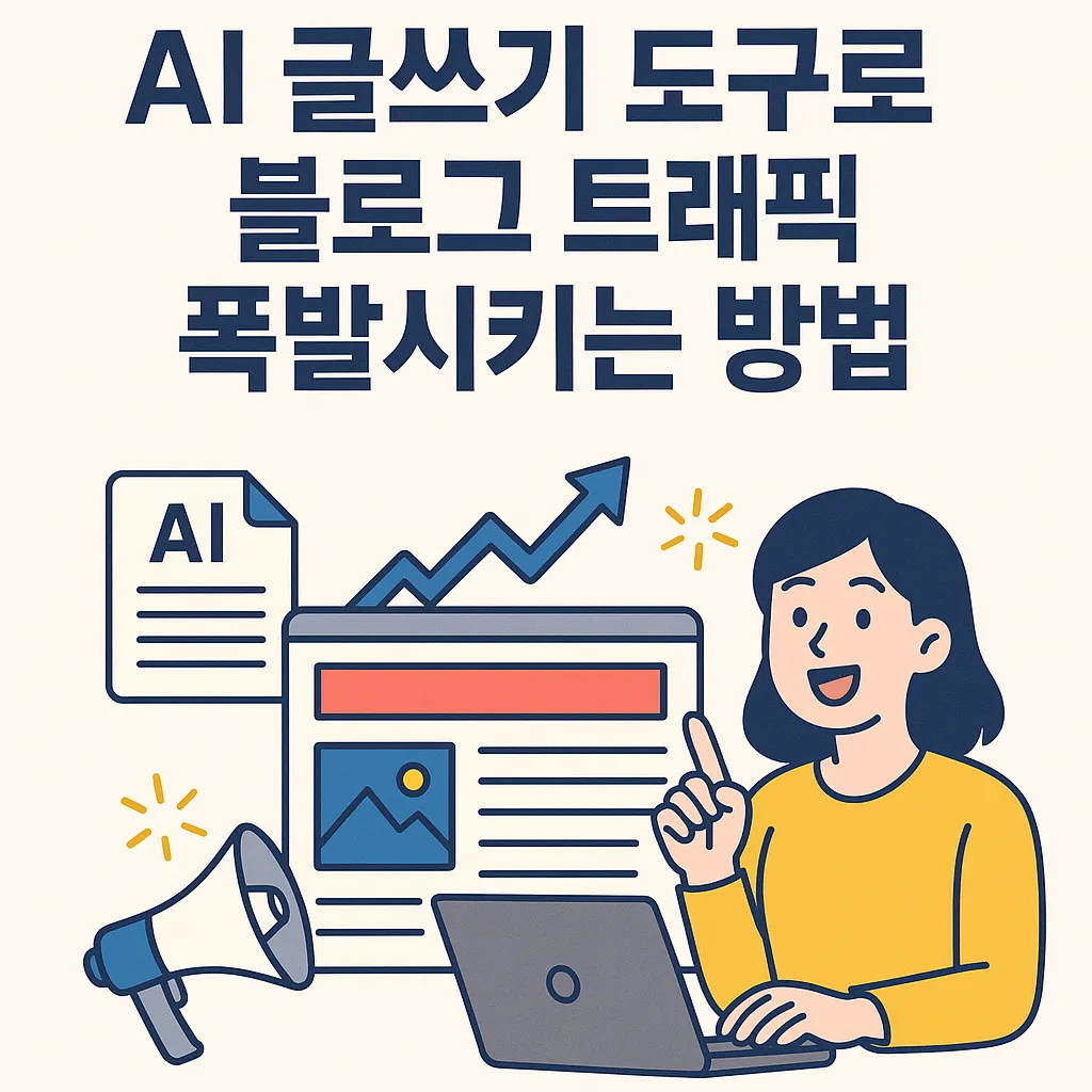 AI 글쓰기 도구로 블로그 트래픽 폭발시키는 3가지 전략