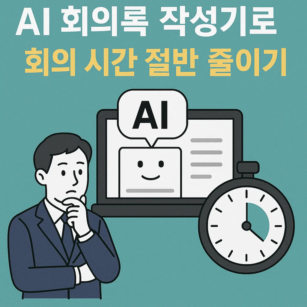 AI 회의록 작성 도구로 회의 시간 50% 단축하는 비법