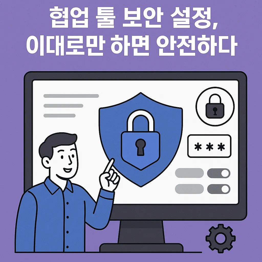 2025년 협업 툴 보안 완전 정복: 핵심 설정과 최신 가이드