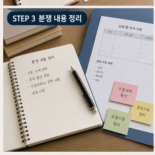 환불 분쟁 내용 정리와 증빙 자료 준비 본문 이미지