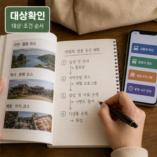 충남도, 내나라 여행박람회서 지역 관광자원 홍보 주의사항과 확인 포인트 본문 이미지 2 - 대상확인