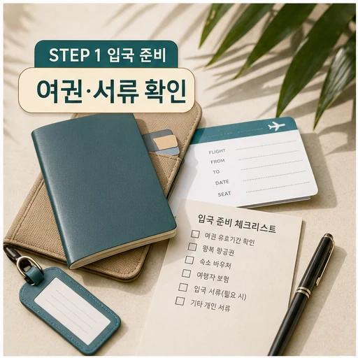 인도네시아 ‘발리’ 허니문 맛집 3 feat. 입국 준비 & 환전 팁 주의사항과 확인 포인트 본문 이미지 1 - 여권과 서류 확인
