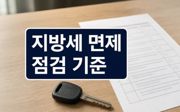 자동차 싸게 사기-②지방세 면제 조건과 조건과 주의사항, 비용 체크포인트