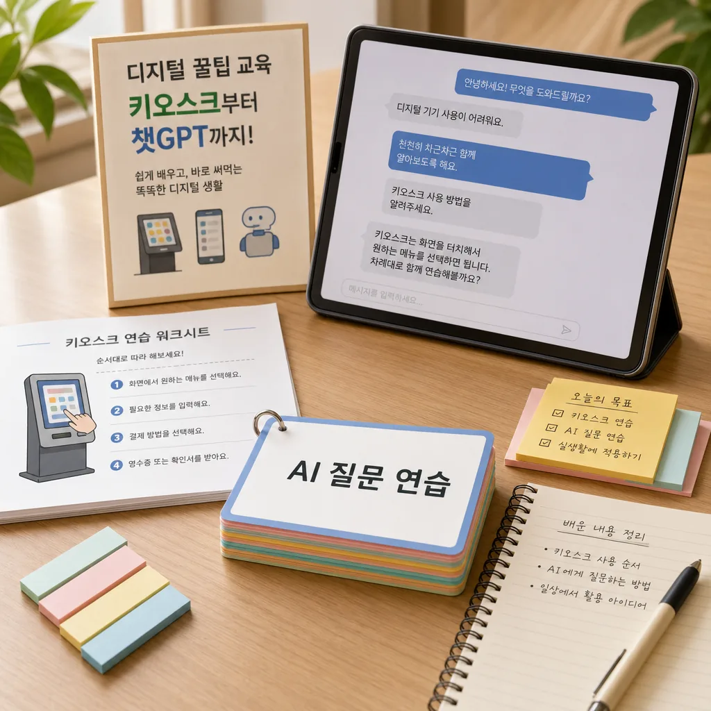 "키오스크부터 챗GPT까지, 디지털 꿀팁 알려 드릴께요." 사용법과 활용 팁 본문 이미지 3