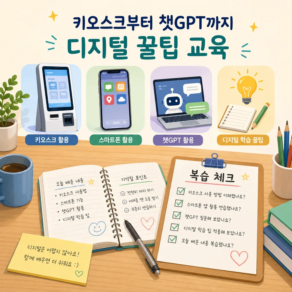 "키오스크부터 챗GPT까지, 디지털 꿀팁 알려 드릴께요." 사용법과 활용 팁 본문 이미지 4