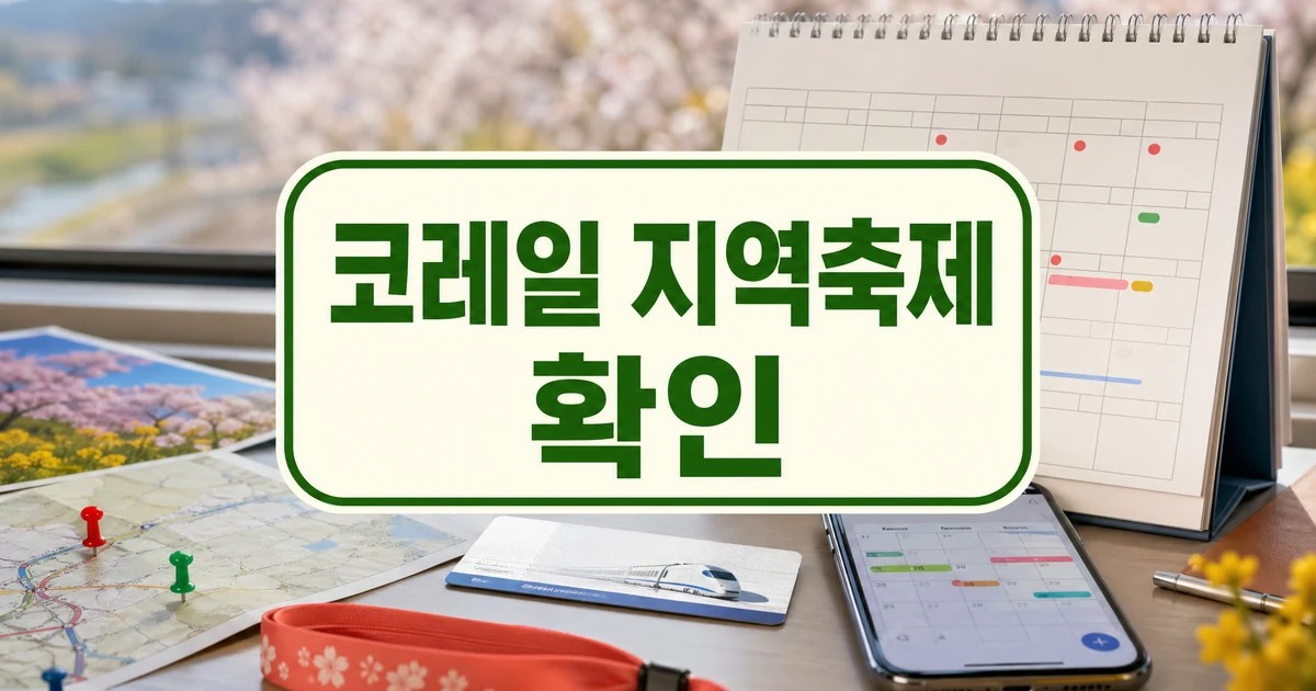 코레일 지역축제 기차여행 캘린더 서비스 출시 대표 이미지